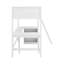 Lit mezzanine simple avec tablettes et bureau