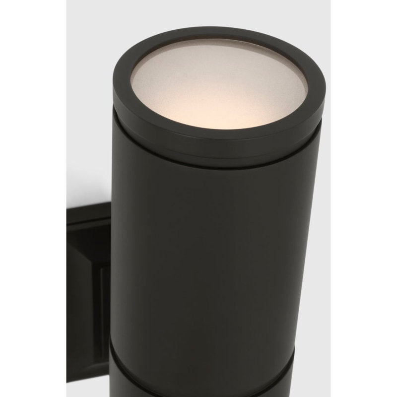 Provo - Light LED Outdoor Armed Sconce, Matte Black, 9.5" H x 4.5" W x 5.75" D, Black