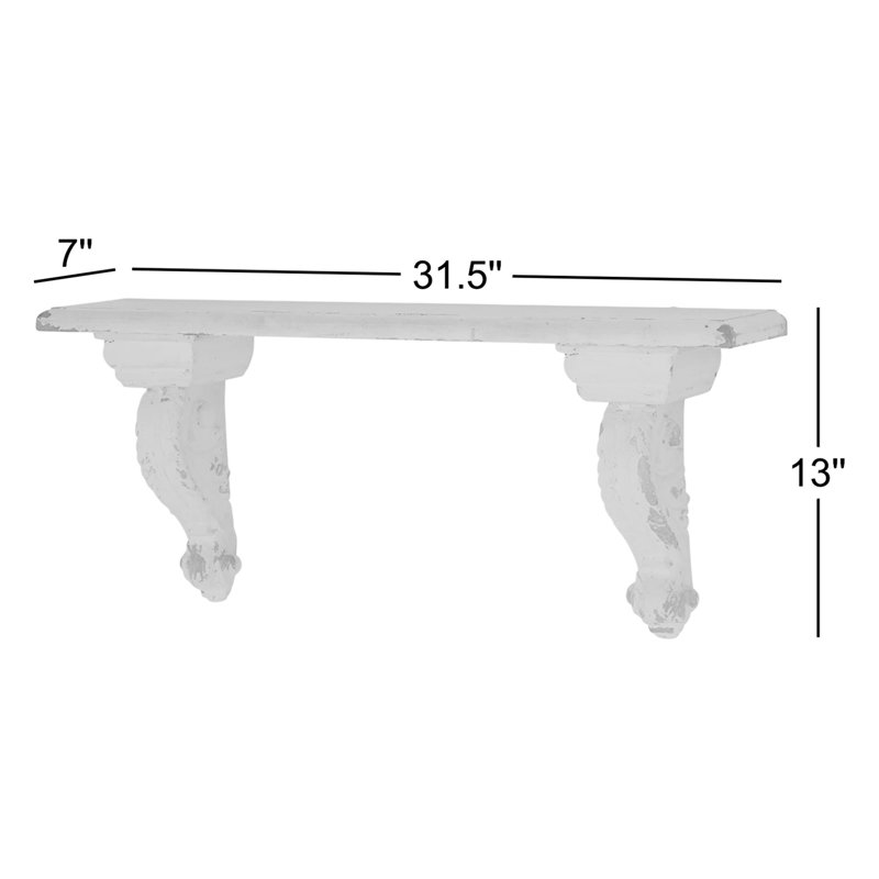 Tablette de support Adelynn, Blanc