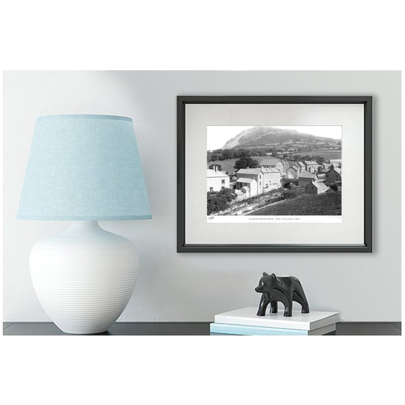 Llanfairfechan, The Village 1891 - Single Picture Frame Print, 28cm H x 36cm W x 2.3cm D