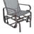 Patio Glider - Ergonomic Design, Water- Sling, Smooth Rocker, Gray Backyard Wear-, Breathable,