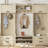 4-In-1 Detachable Hall Tree With Storage, Hooks, And Shoe Bench For Entryway And Hallway Organization-736675464