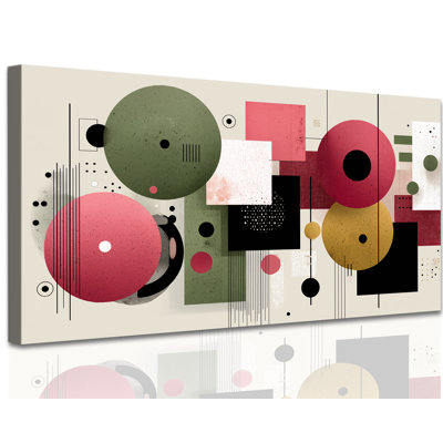 Art mural sur toile abstrait GUTATTY, estampes rustiques minimalistes de grande taille, décor d'art texturé géométrique serein, peinture prête à accrocher pour un mur de salon ou de chambre à coucher moderne, 30 x 60 pouces