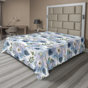 Slate Blue/Lilac/Pale Tan Floral