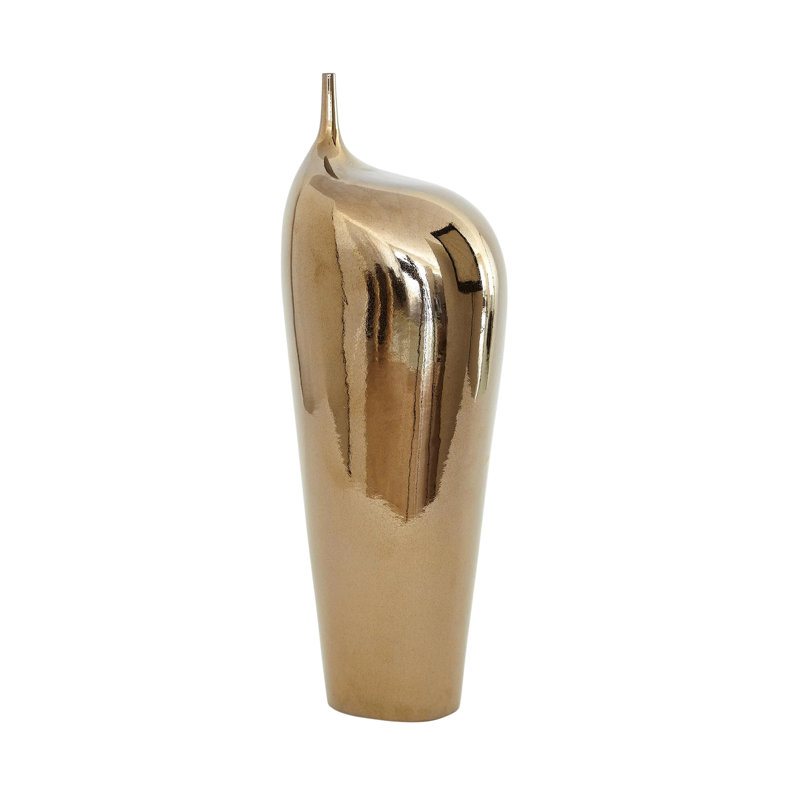 Décalé de cou - Bronze craquelé, H 23 po x l 8 po x P 6,25 po