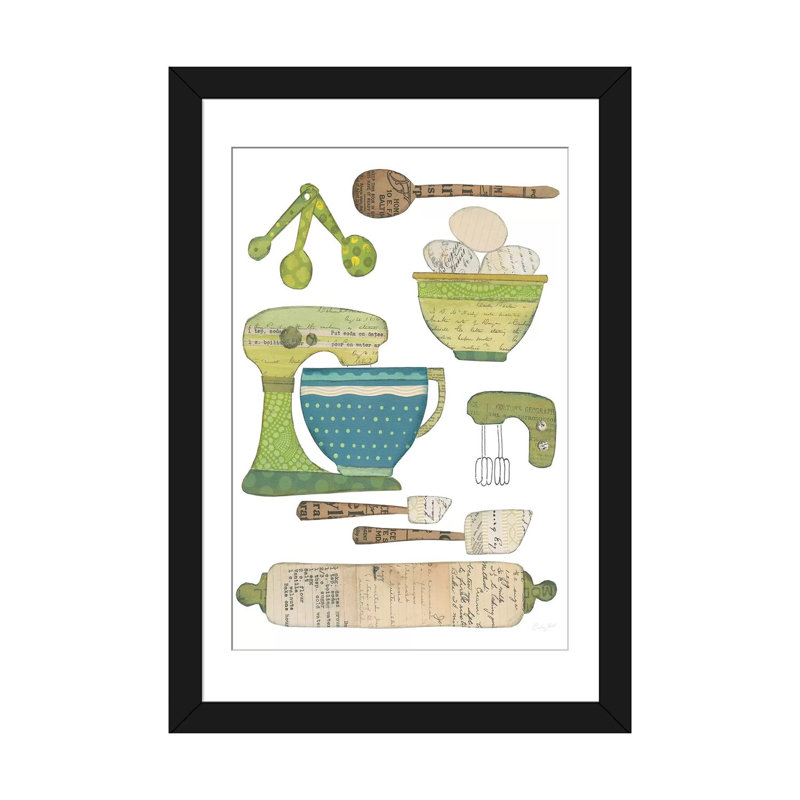 « cuisine i », reproduction d’impression sur toile tendue, H 32 po x l 24 po x P 1 po, Papier d'art encadré noir, Blanc