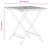 2 - Person Wood Patio Dining Set with Square Table