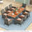 Allye Rectangular 8 - Person 75" Long Dining Set with Cushions-1715855300-1715855303
