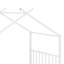 Lit plateforme simple en métal en forme de maison-114346458