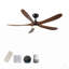 Ventilateur de plafond 5 pales en bois massif 52 pouces-1083609278-1083609279