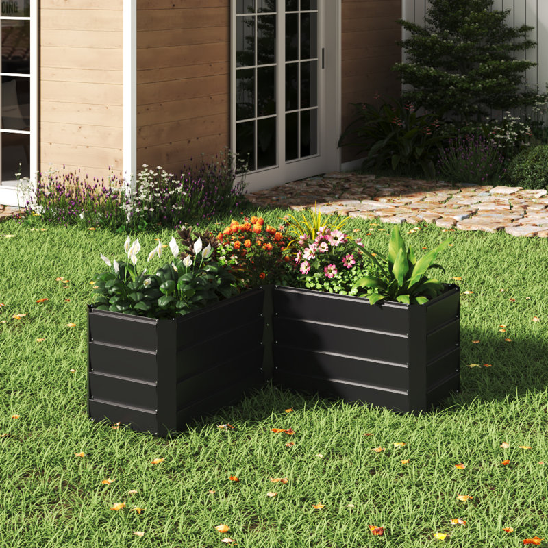 Bogdana Self-Watering Metal Planter Box