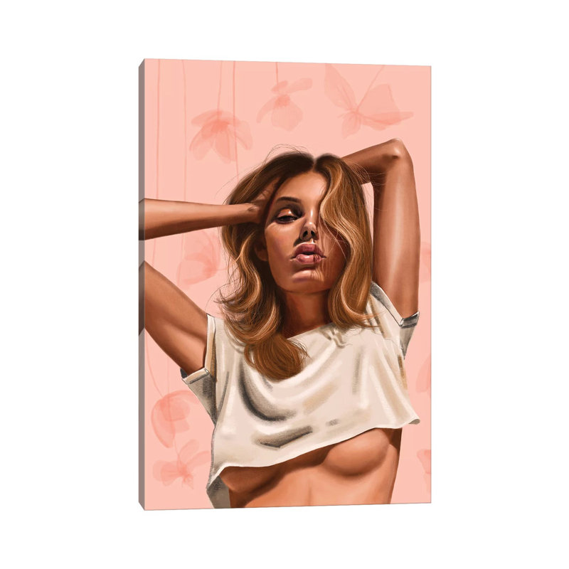 Peachy 1 Piece Painting on Canvas, 66.04 cm H x 45.72 cm W x 1.91 cm D, Wrapped Canvas