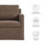 Fauteuil pivotant recouvert de tissu Serene-101323731