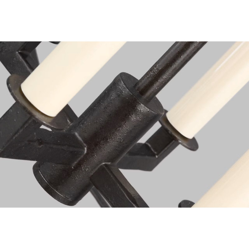 Olive 4-Light Chandelier, Acier Smith
