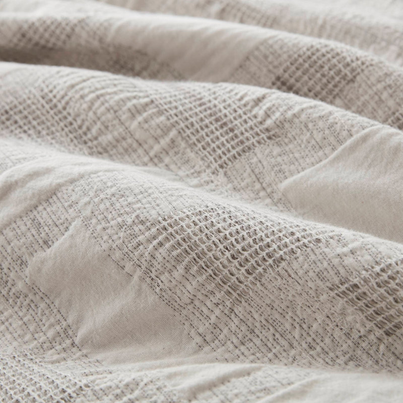 3 Piece Cotton Jacquard Comforter Set-Full/Queen