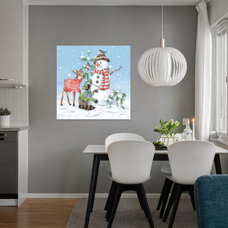 Art contemporain contemporain avec amis, H 32 po x l 32 po
