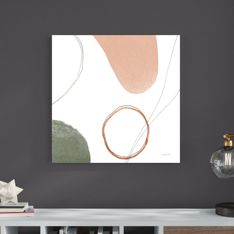 Thread Of Motion II Warm Crop - peinture sur toile tendue, H 30 po x l 30 po