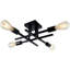 Doraelia Dimmable Sputnik Modern Linear Chandelier Semi Flush Mount Ceiling 4 Light Fixtures-1887711048