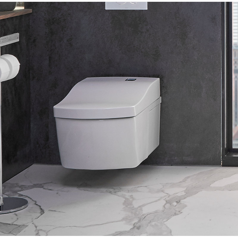 Toilette murale à double chasse 1,28 ou 0,9 GPF TOTO® NEOREST® EW ™ avec siège de bidet intégré et coton blanc eWater + ®