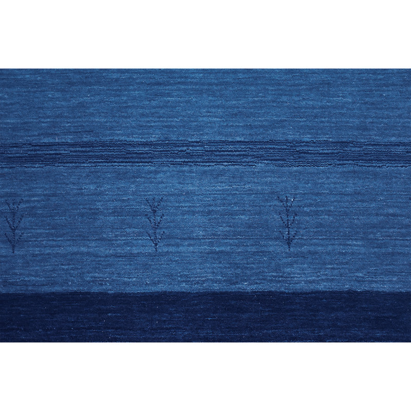 Area Rug in Blue, Rectangle 9'9" x 13'9"