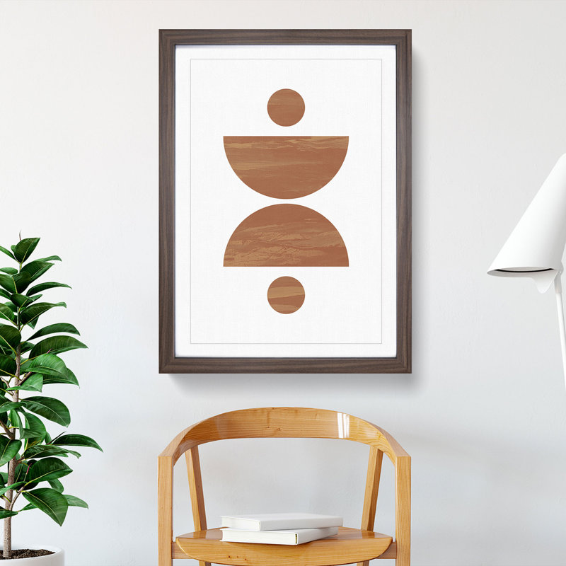 Balance - Picture Frame Graphic Art, Walnut, 48cm H x 36cm W x 2cm D