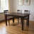 48" Dark Brown Solid Wood Dining Table-738727692