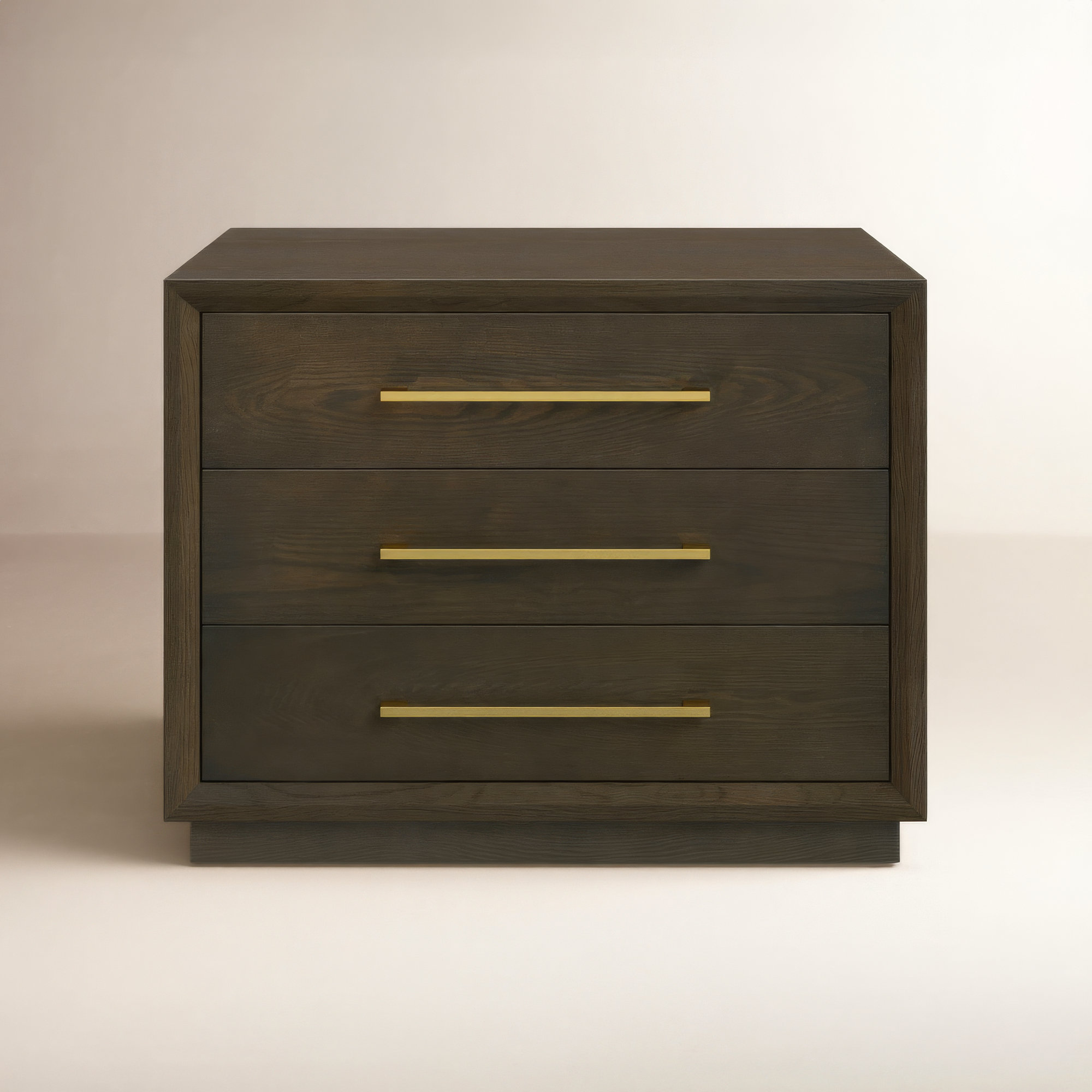 Langley 3 - Drawer Nightstand, Cherry