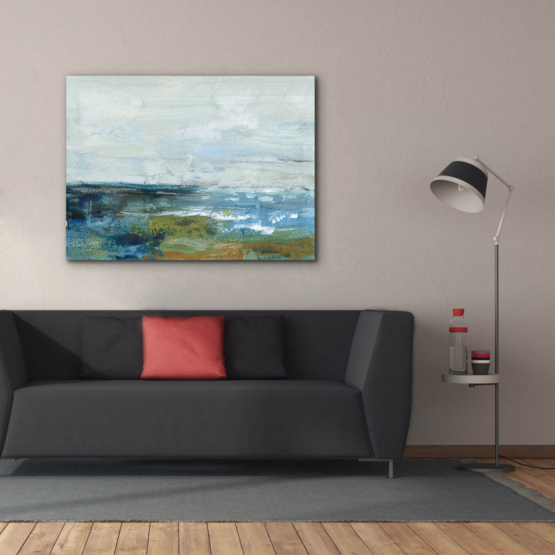 «Morning Seascape» par Silvia Vassileva, art mural sur toile, H 40 po x l 54 po x P 1,5 po