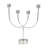 12.6'' H Aluminum Tabletop Pillar