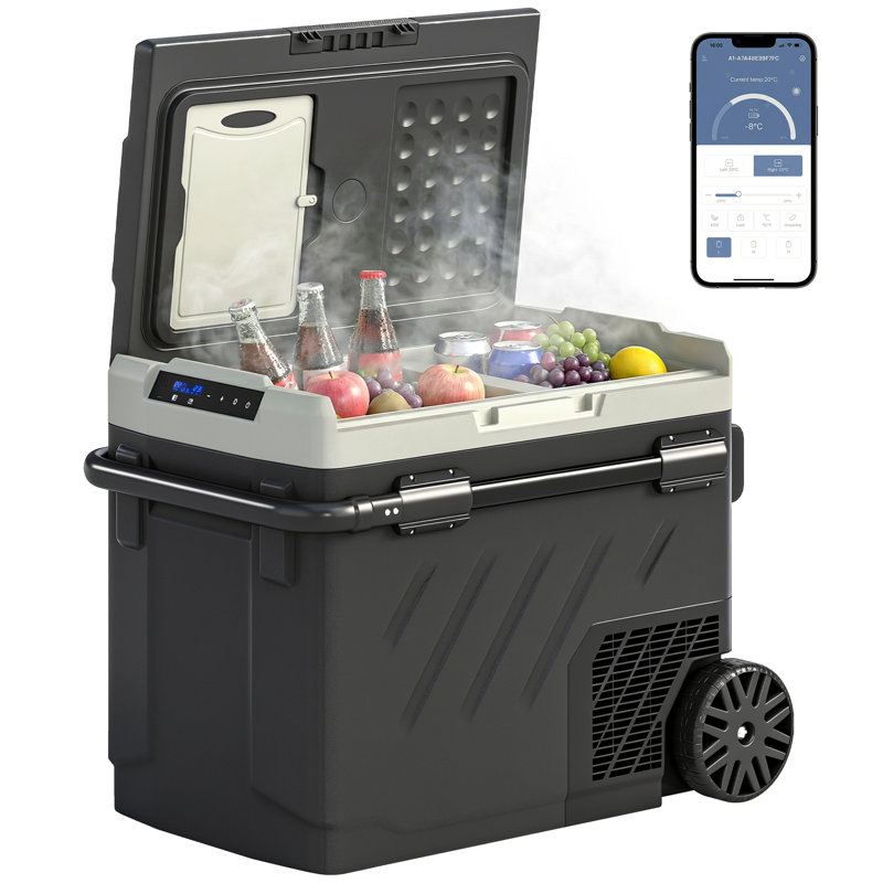 Outsunny Loose Lay Mini Fridge