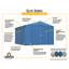 Remise de rangement en acier Elite, 10 x 12, anthracite-78950343
