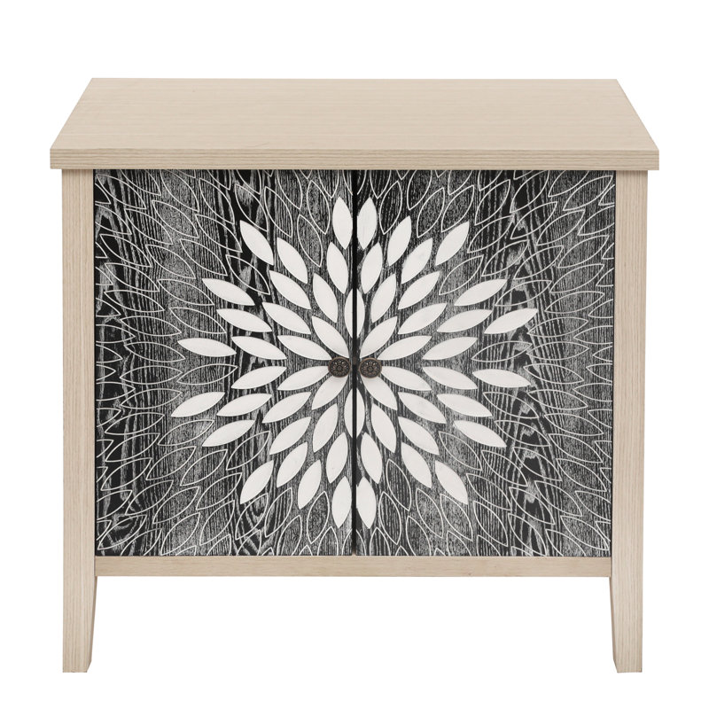 Armoire de rangement à 2 portes avec tablette réglable pour le salon, la cuisine, le couloir couleur grain de bois classique, poignée magnifiquement fabriquée, processus, panneau épaissi, dispositif de basculement, noir et naturel