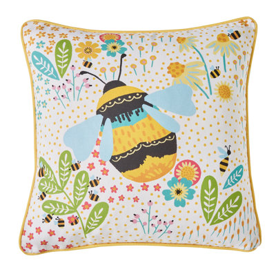 Buzzy Bee Throw Cushion