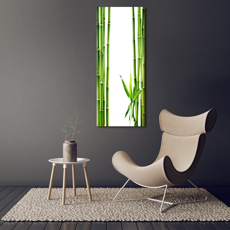 Bamboo 1 Piece Wrapped Canvas Wall Art