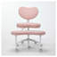 Fauteuil de méditation rose à roulettes Teddy
