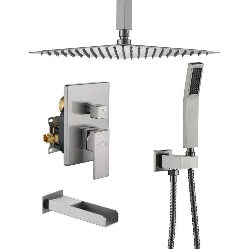 All-In-One Kit with Rough in-Valve, Brushed Nickel