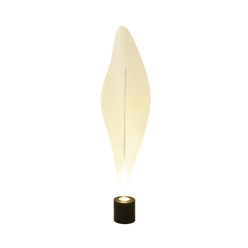 Lampe sur pied en fer et en acrylique de style minimaliste