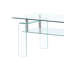 Table basse moderne en verre transparent For Living - 2 espaces de rangement avec espace chic