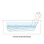 Baignoire à massage à air chaud autoportante 68 po x 32 po Archer® avec surface chauffante-40236940