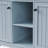 53-Inch Large Kitchen Island with Drop Leaf, Power Outlet, and Ample Storage, Rolling on 5 Wheels, Grey Blue