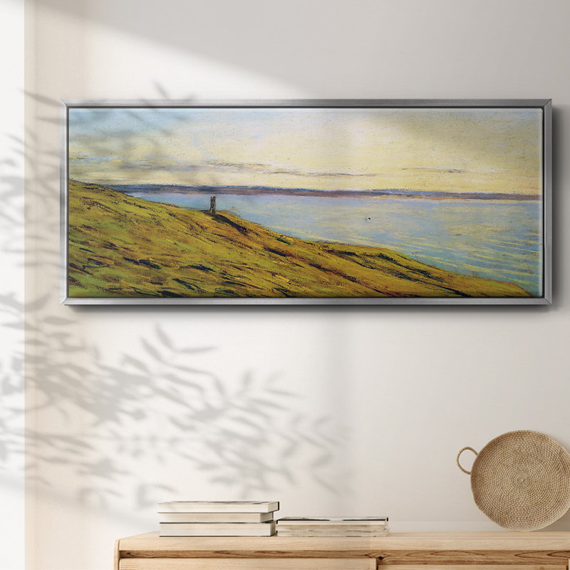 Sainte - toile encadrée, H 20 po x l 50 po x P 1,5 po, Argent