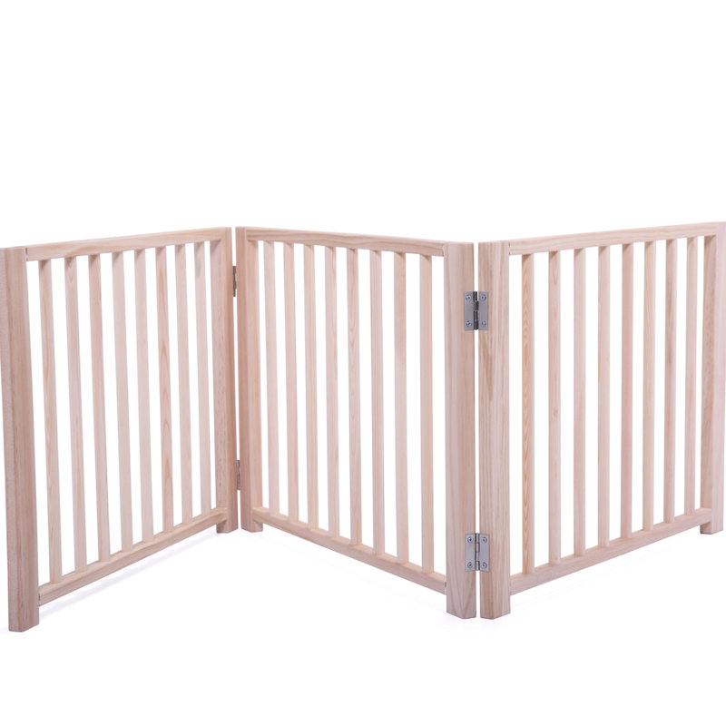 Clôture de séparation intérieure pour animaux 17,5 po en pin, structure pliable, clôture d'exclusion 17,5 po, pour contrôler l'accès