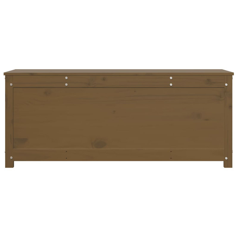 Amitabh Storage Box 110x50x45.5 cm Solid Wood Pine, Honey Brown