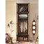 Armoire de rangement à deux portes en rotin blanc de style médiéval