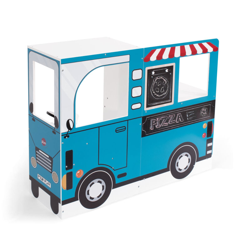 Chariot de cuisine et cuisine en bois avec cabine de conduite Plum® 3-en-1