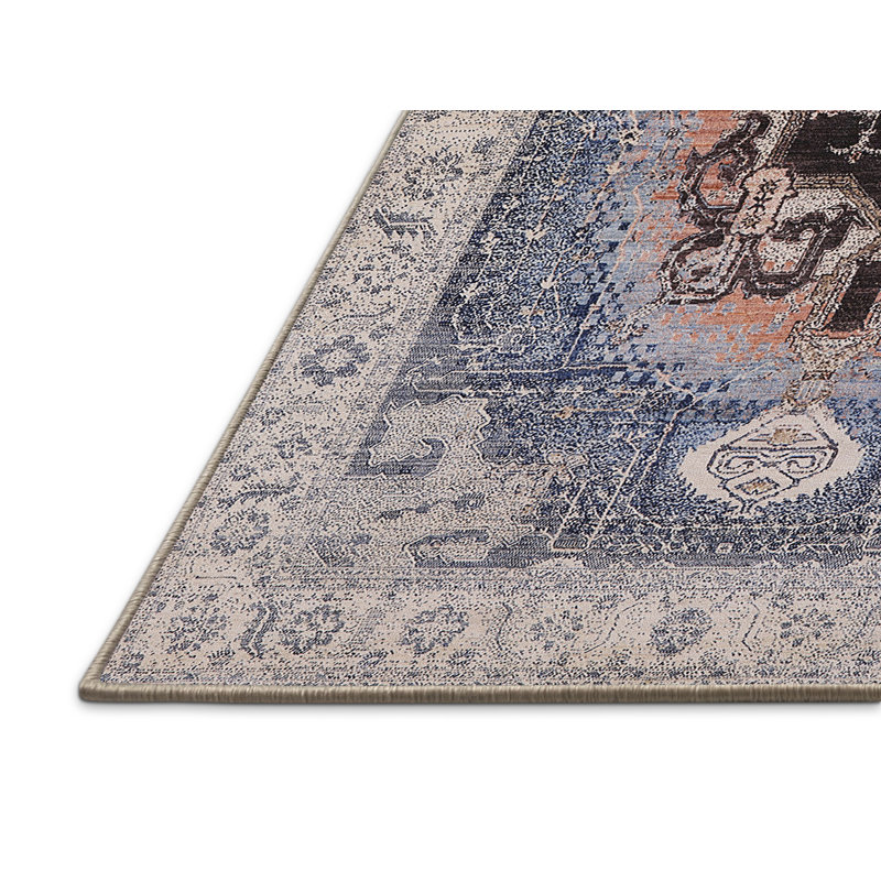 Tapis oriental gris / bleu, Rectangle 8 pi x 10 pi
