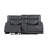 Fuchs Loveseat With Dual Recliners Gray-639699773-639699774