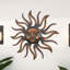 Décoration murale en métal Sun Home avec finition cuivre vieilli
