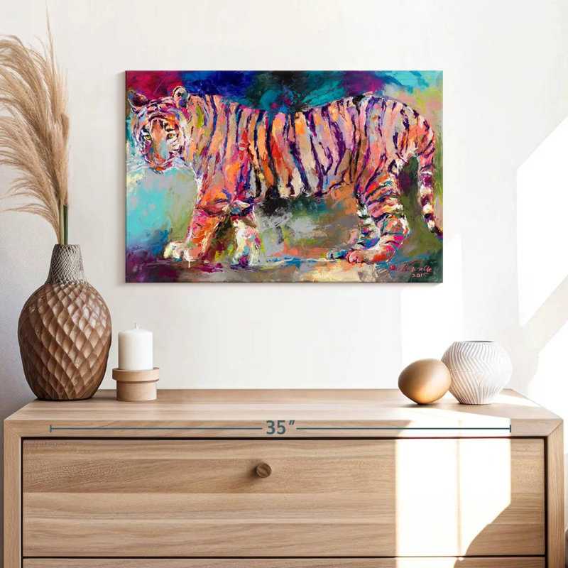 Tigre royal du Bengale sur toile, H 16 po x l 24 po x P 1,25 po
