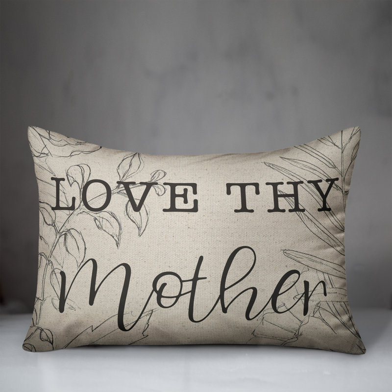  Love Thy Mother Rectangular Pillow Cover & Insert